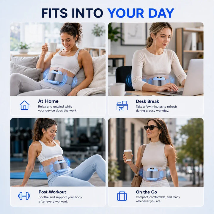 6-in-1 Deep Vibration Fascia Massager for Full-Body Relief