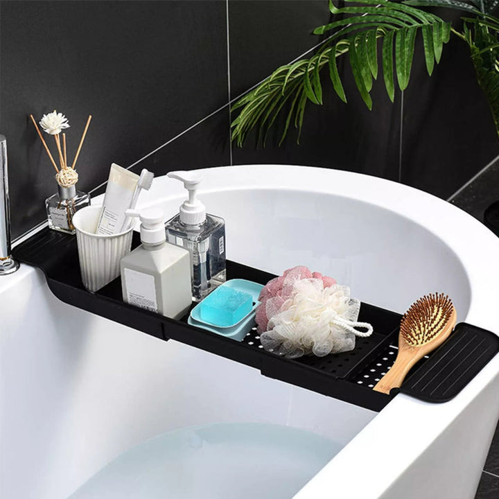 Essential Bathtub Caddy Tray - Black