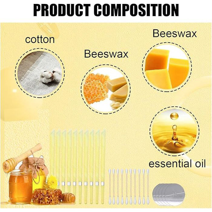 Flared Beeswax Ear Candles - DHACTIVE 7