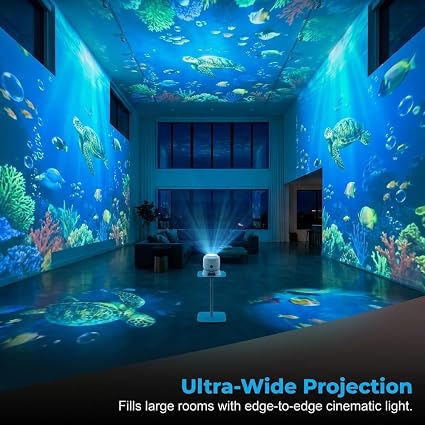 Ocean Wave Projector Night Light – Moving Wall &amp; Ceiling Lamp