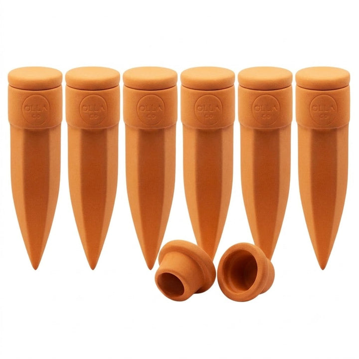 Terracotta Watering Spikes with Lids (4 or 6-Pack) - DHACTIVE 7