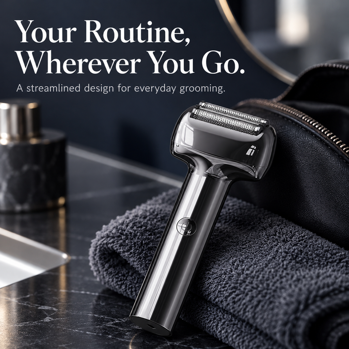 Rechargeable Foil Electric Shaver with IPX6 Waterproof &amp; Magnetic Head