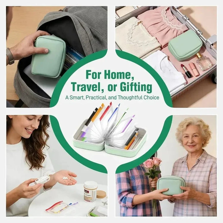 Travel Pill Organizer Binder – Vitamins, Jewelry &amp; Daily Essentials
