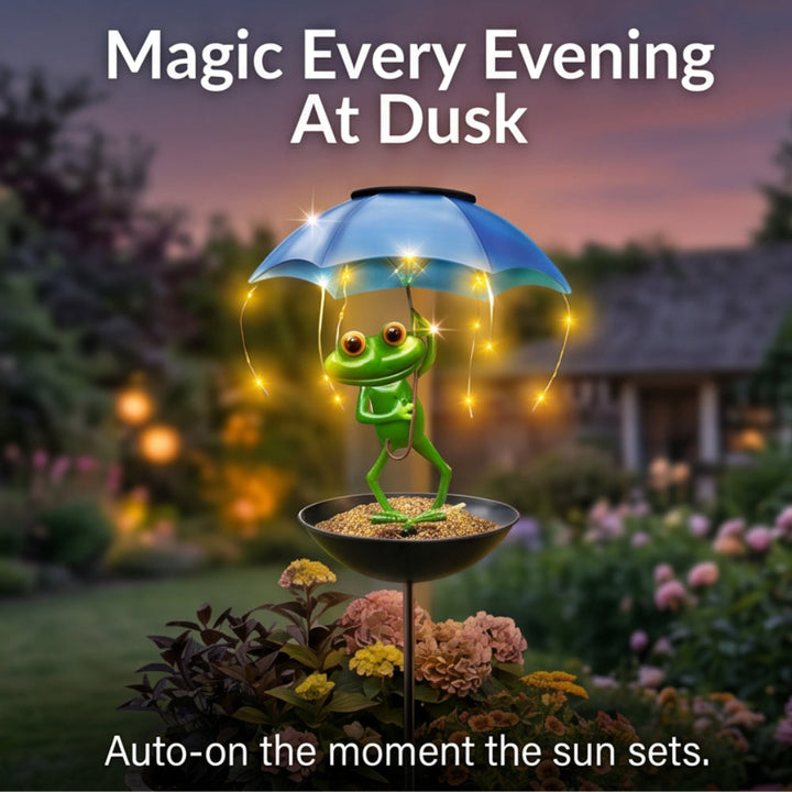 Magic Frog – Adorable Solar Bird Feeder for Backyard Birds - DHACTIVE 6