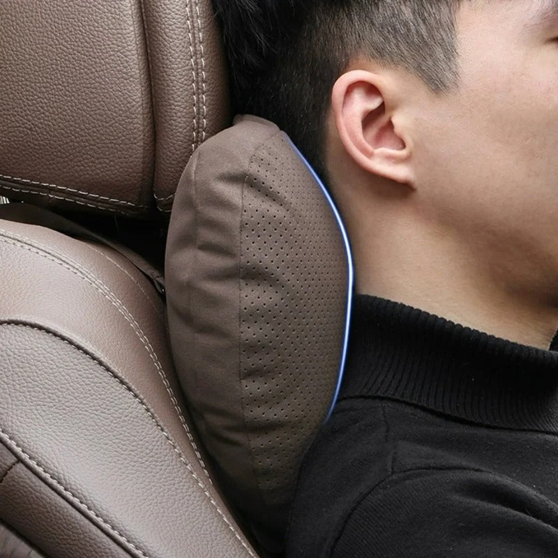 Premium Suede-Touch Car Neck Pillow - DHACTIVE 2