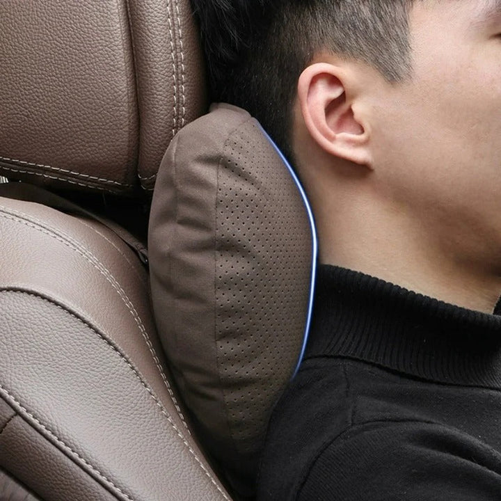 Premium Suede-Touch Car Neck Pillow - DHACTIVE 2