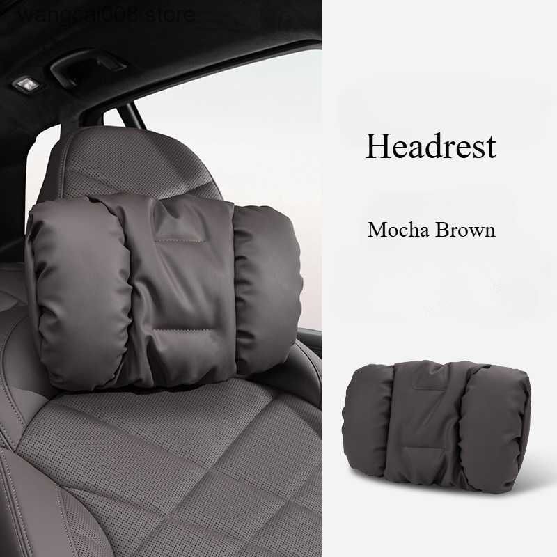 Suede-Touch Car Headrest &amp; Lumbar Support Set - DHACTIVE 7
