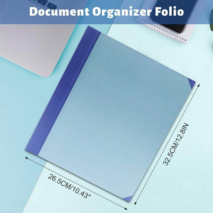 12-Pocket Accordion Document Organizer – Acid-Free, String-Tie Closures, Labels