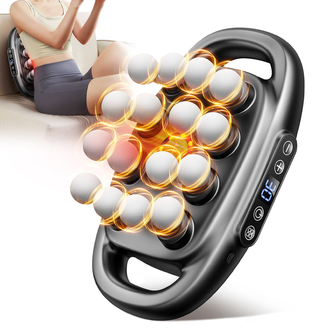 16-Head Electric Massager - Deep Kneading for Back, Neck &amp; Leg Pain