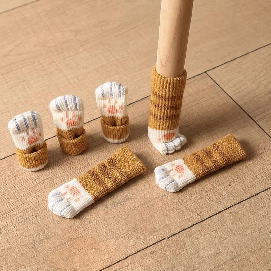 24-Pieces Cute Chair Leg Covers – Stop Scratches &amp; Scraping Noise