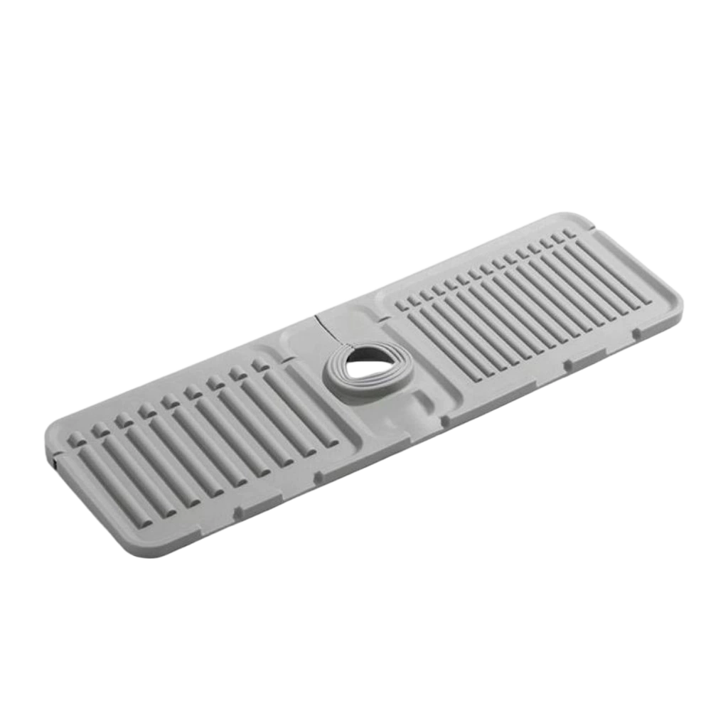 Sloped Sink Splash Guard Mat – Kitchen &amp; Bathroom Faucet Draining Mat - DHACTIVE 7