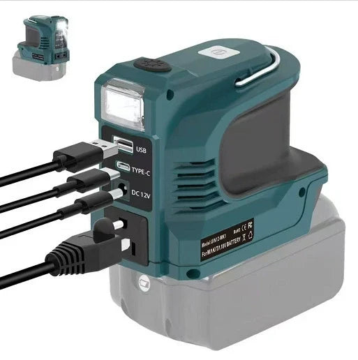Tool Battery Inverter – Portable Power for Camping &amp; Emergencies