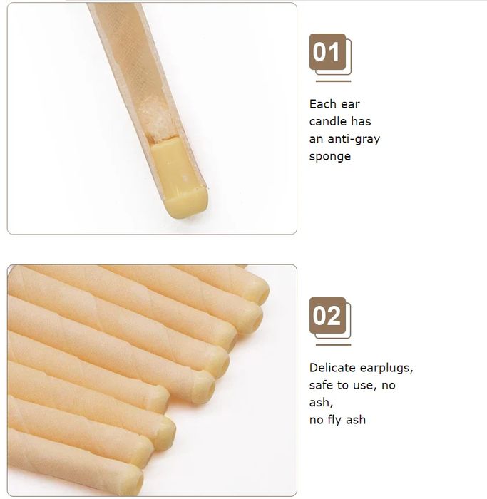 Flared Beeswax Ear Candles - DHACTIVE 8