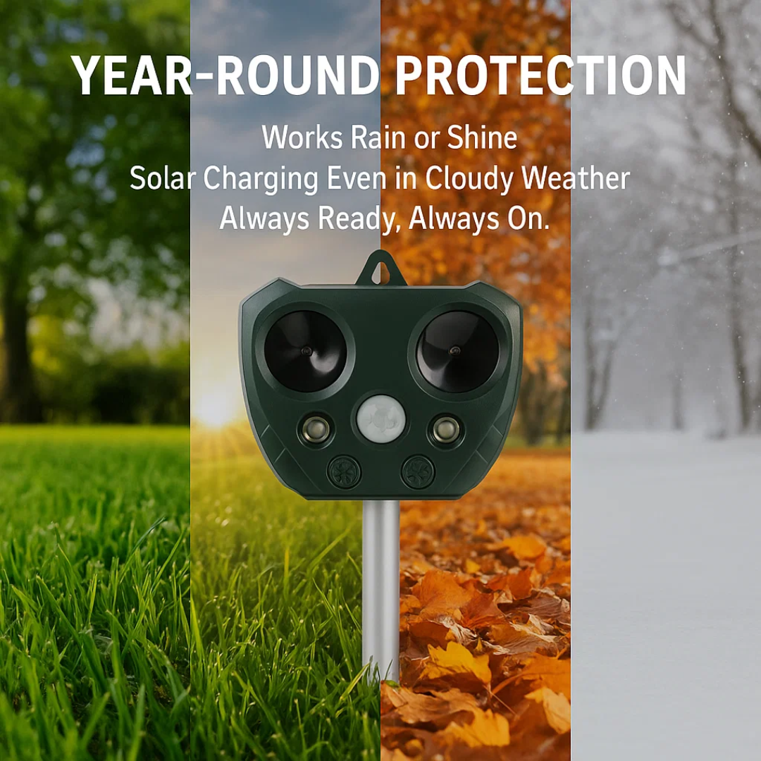 Ultrasonic Bird &amp; Pest Defender – Weatherproof, Solar-Powered &amp; Effective for Garden Protection - DHACTIVE 3