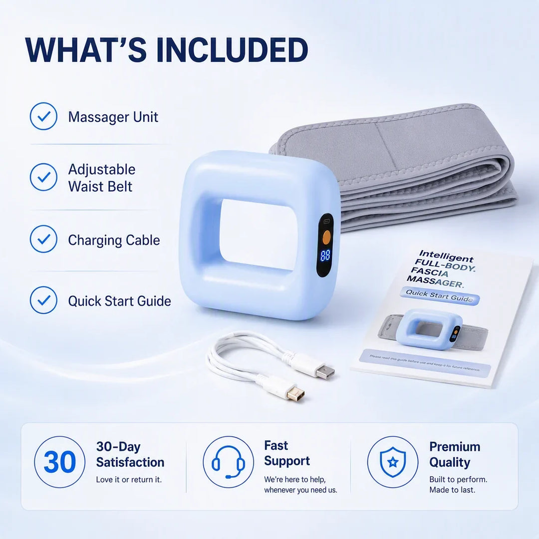 6-in-1 Deep Vibration Fascia Massager for Full-Body Relief
