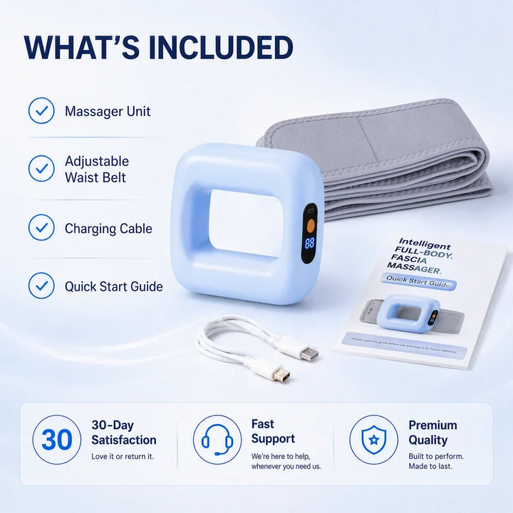 6-in-1 Deep Vibration Fascia Massager for Full-Body Relief