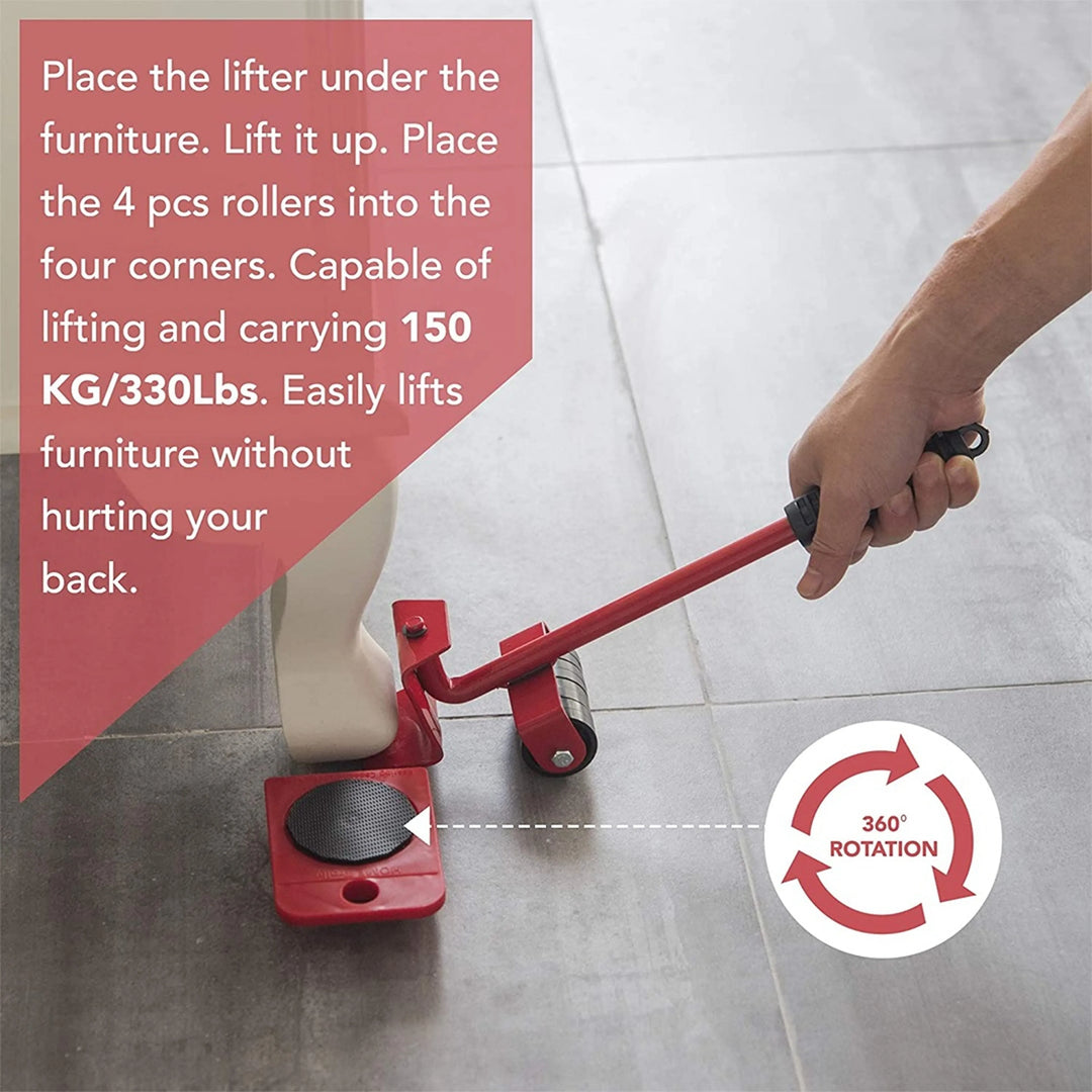 Furniture Lifter &amp; Slider Set – Move Heavy Furniture Alone, Protect Floors