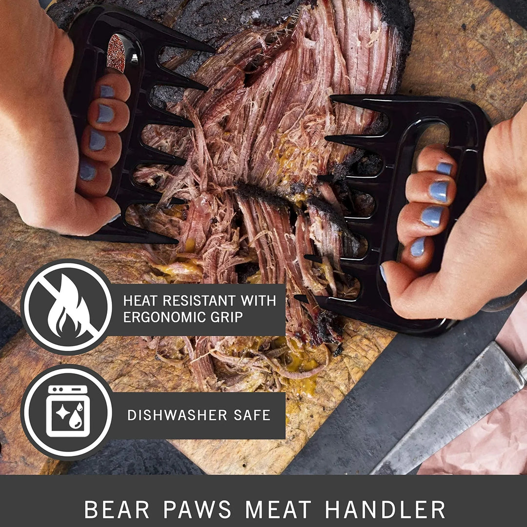 6-Piece BBQ Tool Set | Heat Resistant Gloves, Claws &amp; Kit