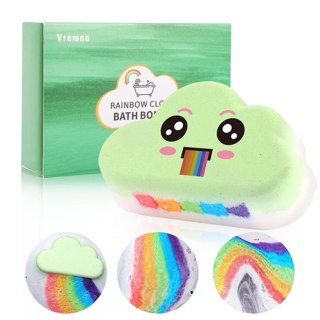 Kids Rainbow Bubble Bath Bombs – Moisturizing, Handmade