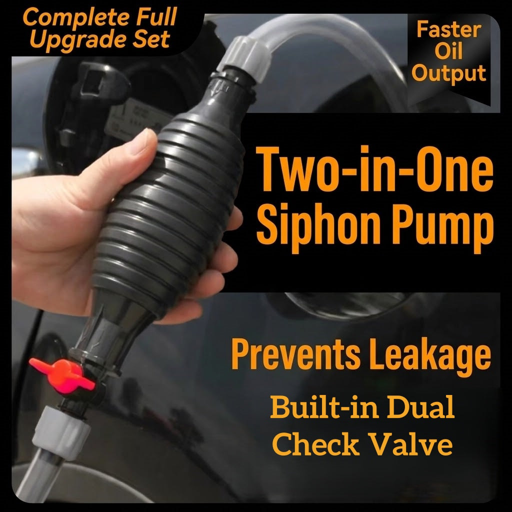 Emergency Gas Siphon Pump – No Mouth Sucking Fluid Transfer Tool - DHACTIVE 3