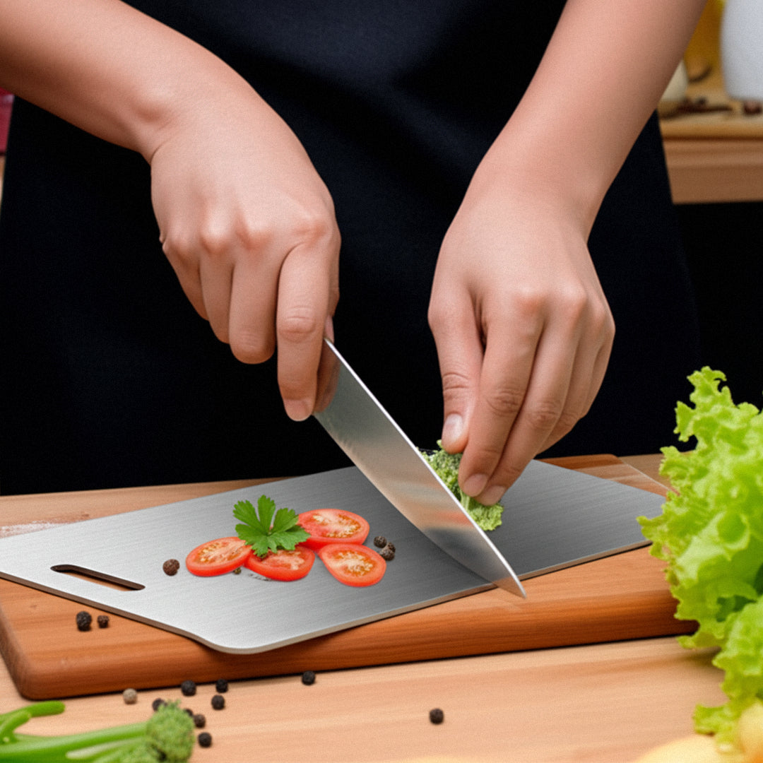 Ultra Thin Stainless Steel CuttingBoards - PFAS Free - DHACTIVE 3