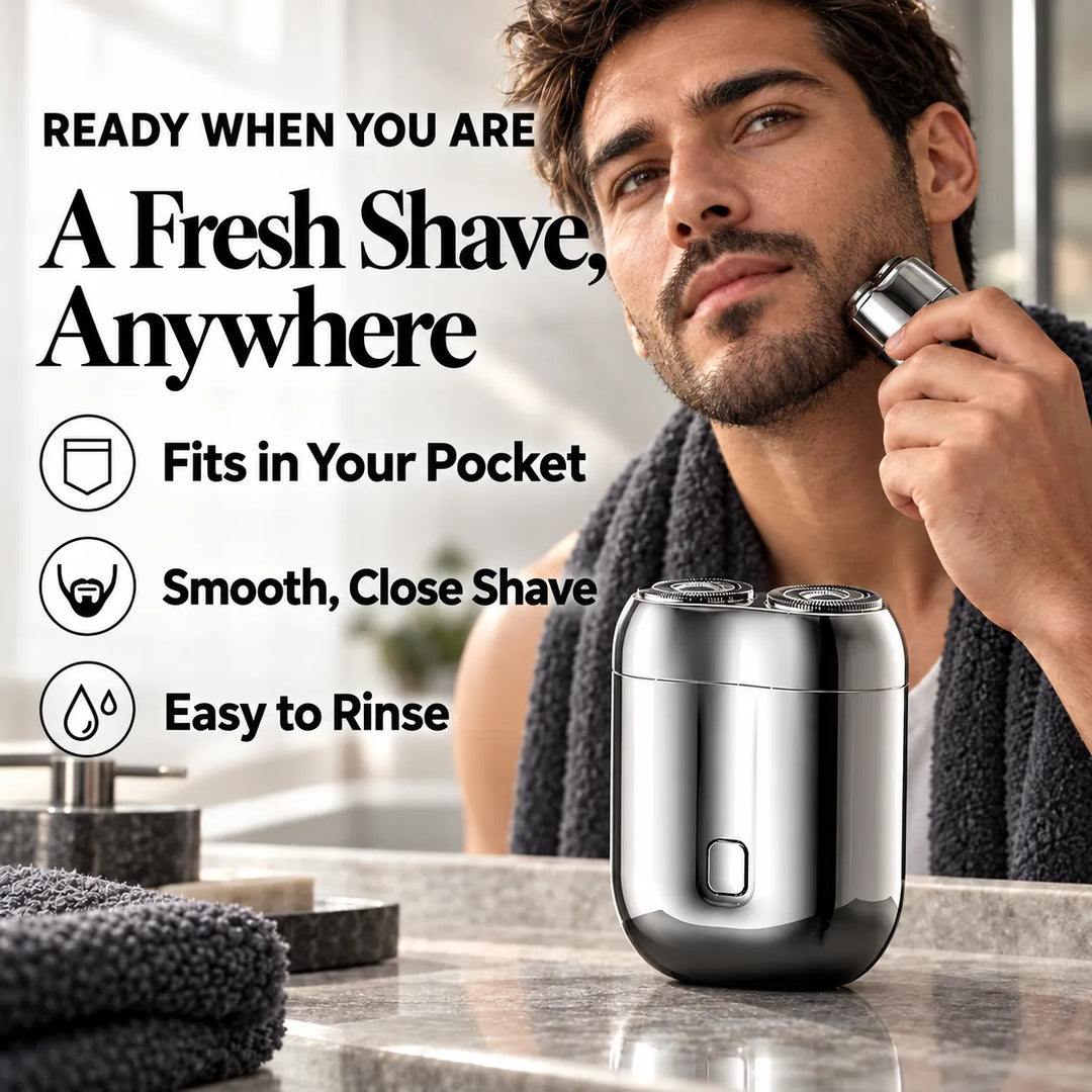 Mini Double-Head Electric Shaver – Pocket-Sized Grooming