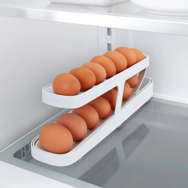 Automatic Egg Dispenser for Fridge – Space-Saving Rolling Egg Rack for Easy Access - DHACTIVE 4