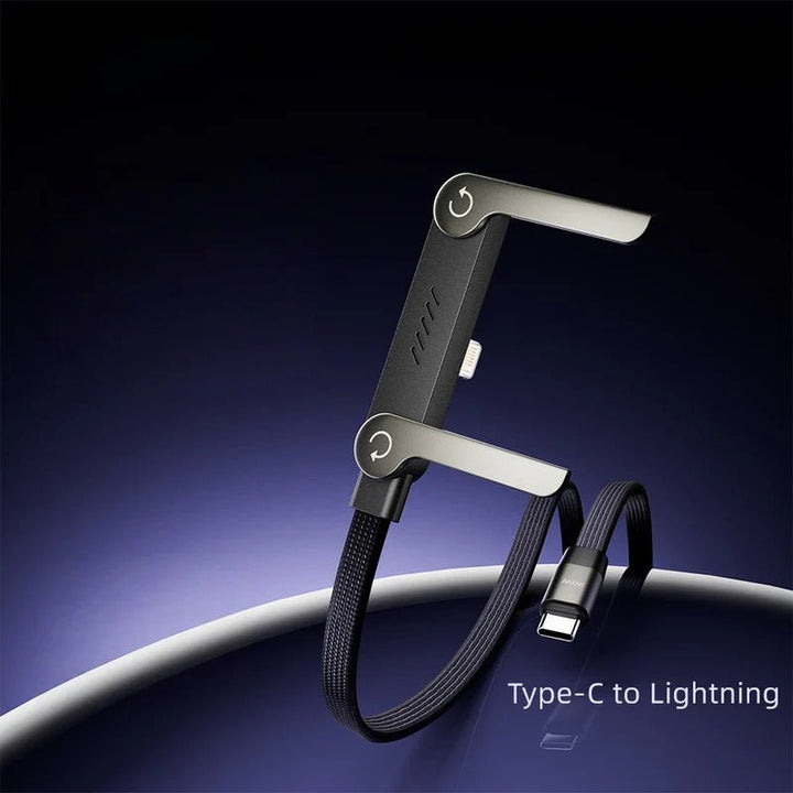 240W Fast Charging Cable with Invisible Phone Stand - 2-in-1 USB-C Holder for iPhone &amp; Smartphones - DHACTIVE 8