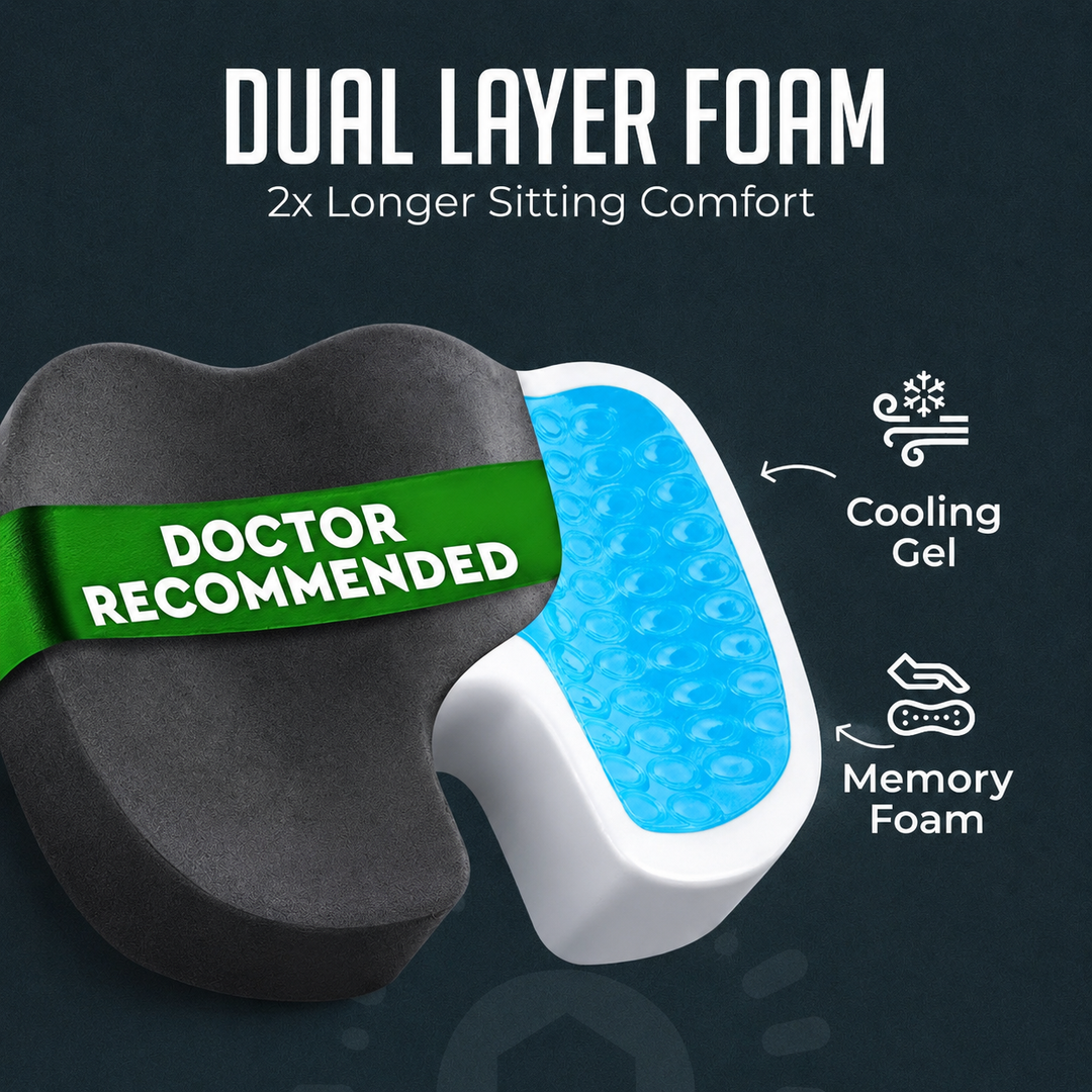 Gel Memory Foam Seat Cushion - DHACTIVE