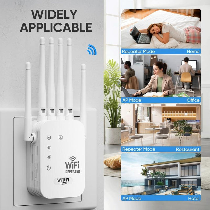 Dual-Band 1200Mbps WiFi Range Extender
