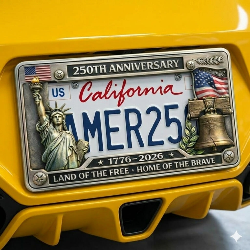American 250th Anniversary Commemorative License Plate Frame - DHACTIVE 3