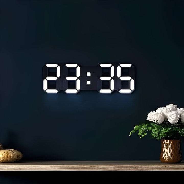 Clock – Modern 3D LED Digital Wall Clock with Temperature, Date &amp; Alarm - DHACTIVE 7