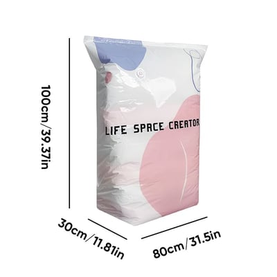Thickened 3D Vacuum Storage Bags – No Pump, Stands Upright