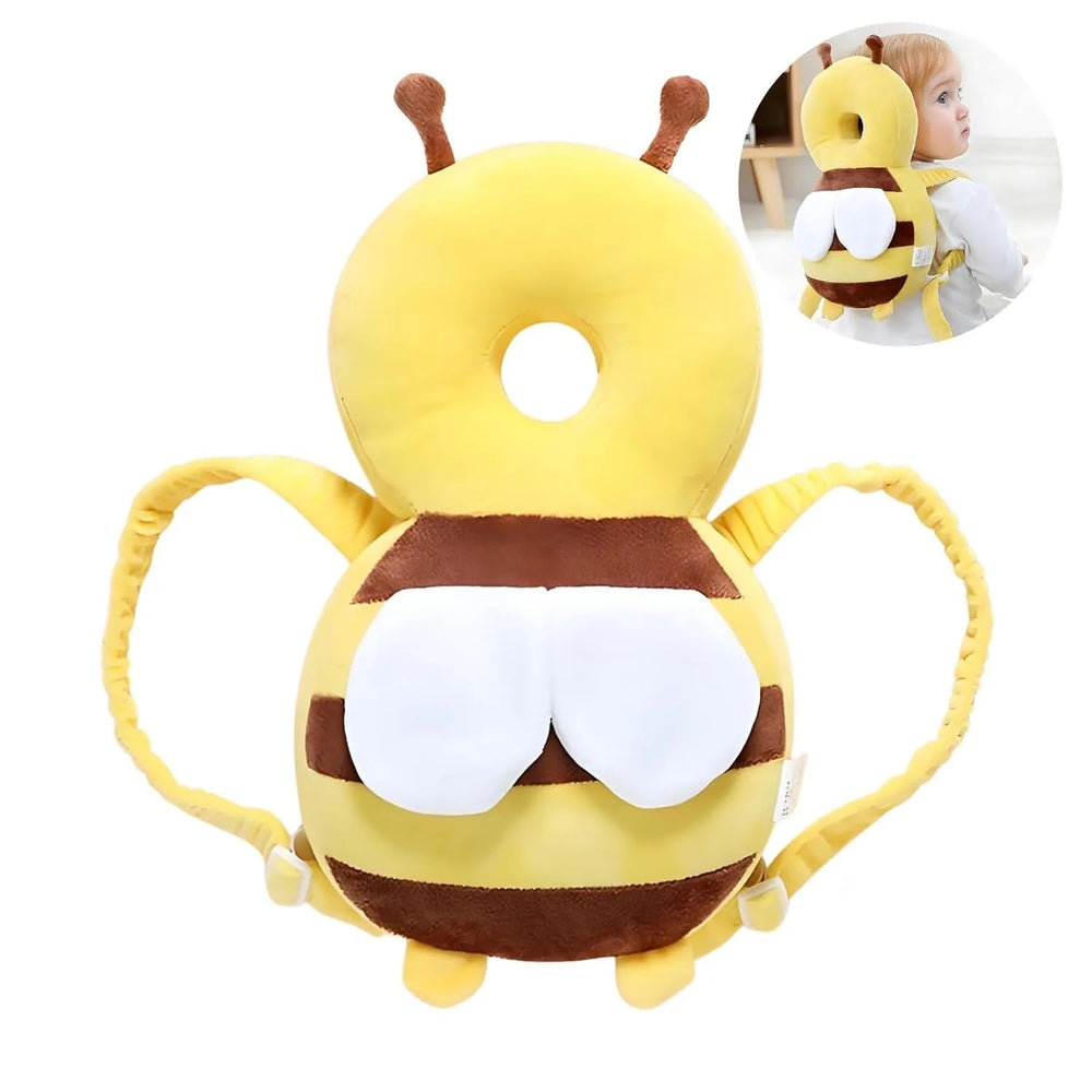 Bee-shaped plush baby backpack cushion