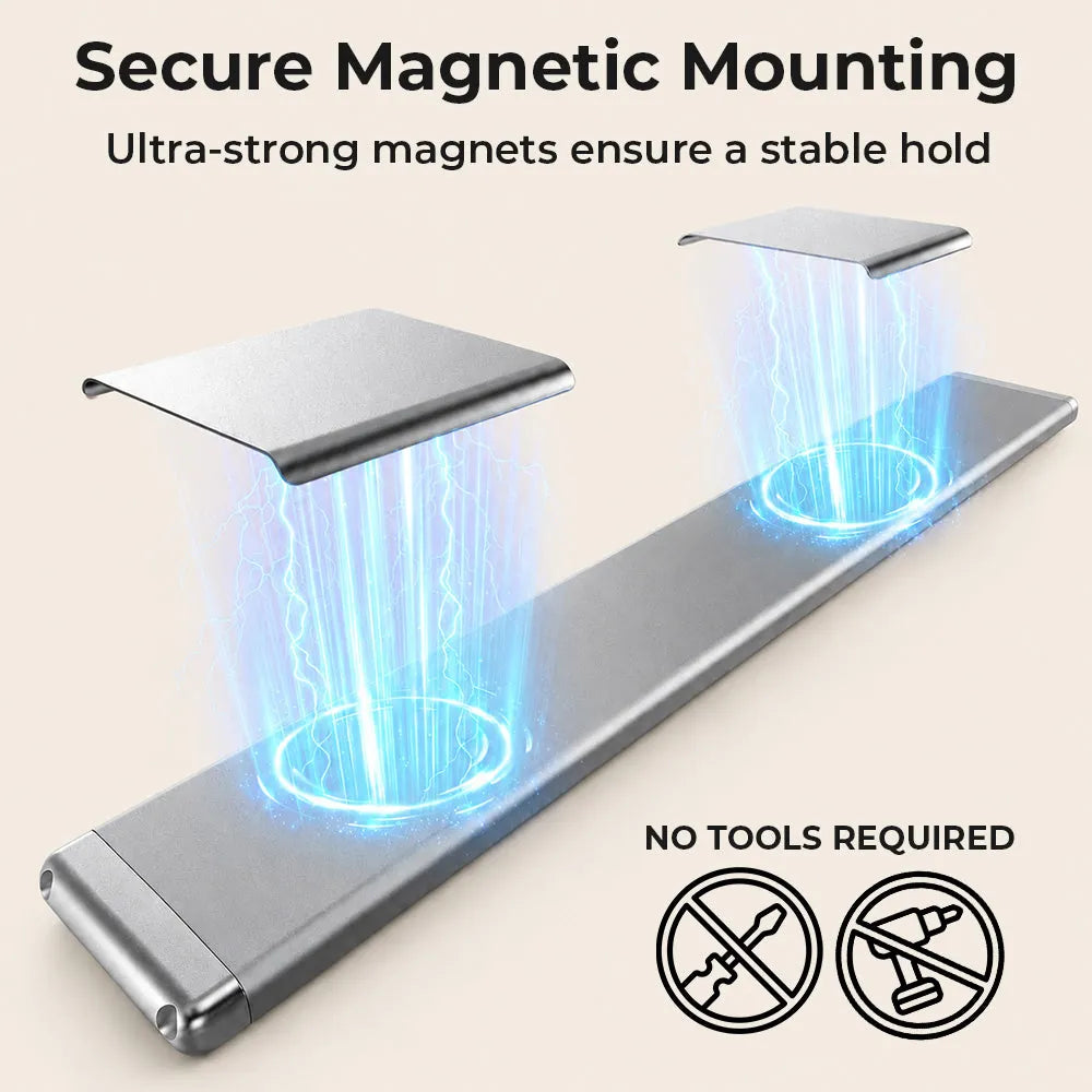 Magnetic mount - no tools required