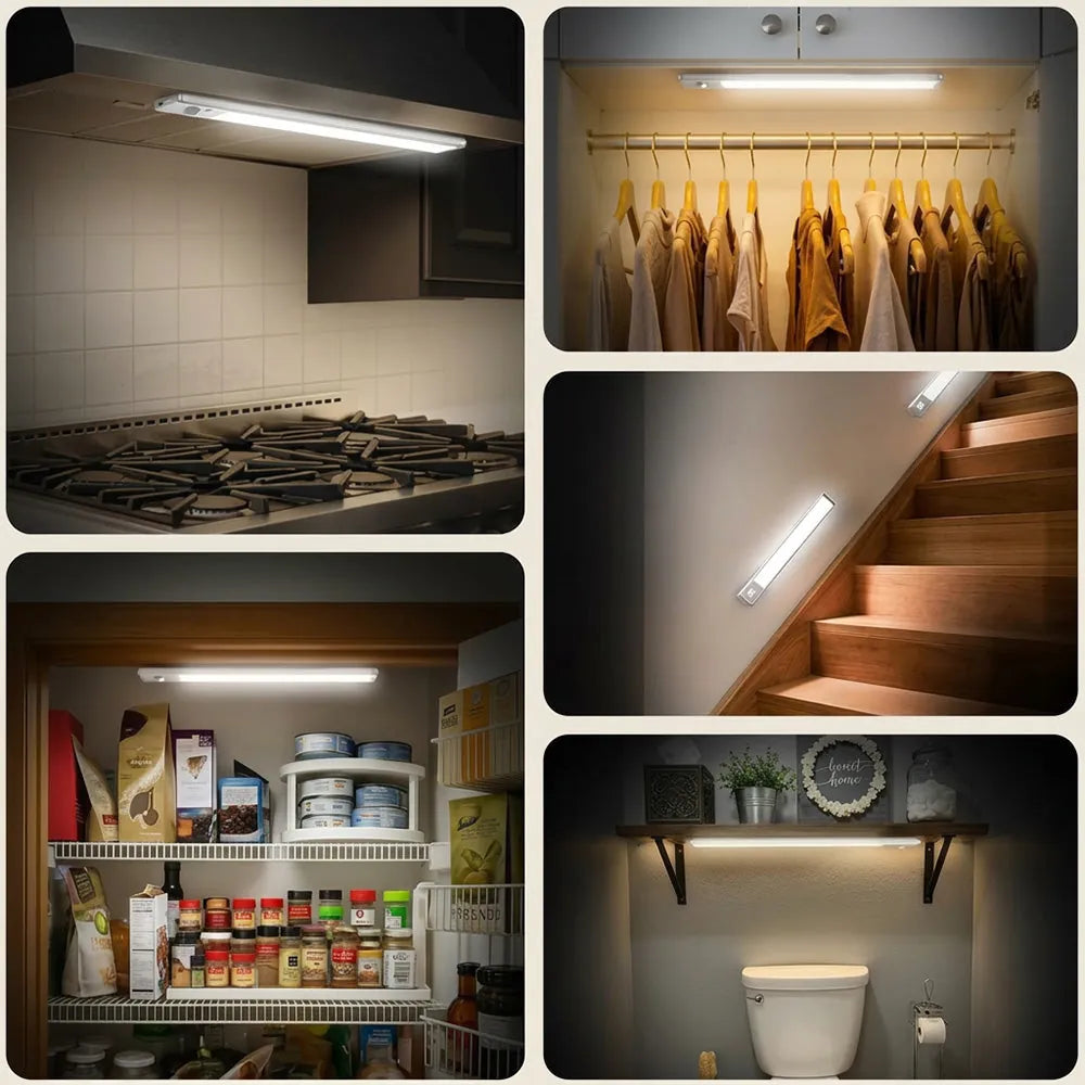 Motion sensor light in six rooms