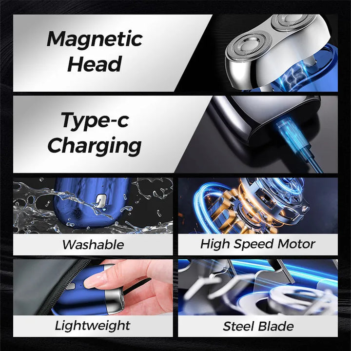 Mini Double-Head Electric Shaver – Pocket-Sized Grooming