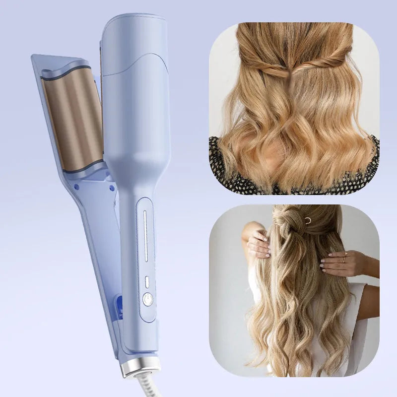 28mm Hair Crimper &amp; Curling Wand with Ionic Technology