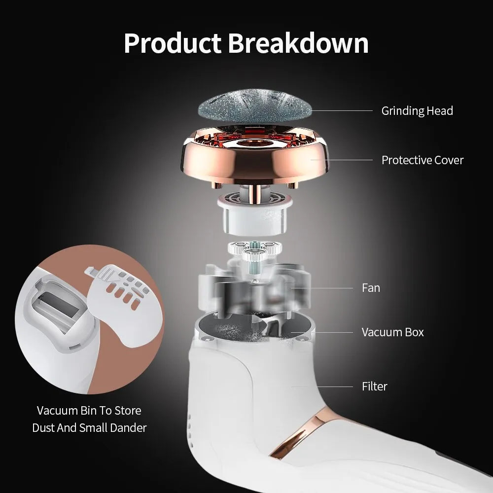 Rechargeable Foot Callus Care Device - DHACTIVE 4