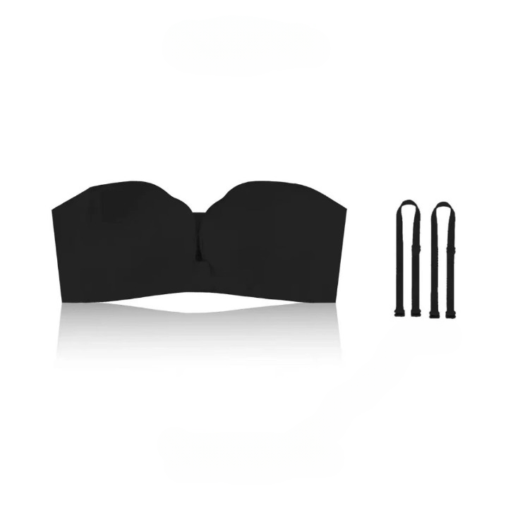 Front-Closure Strapless Push-Up Bra