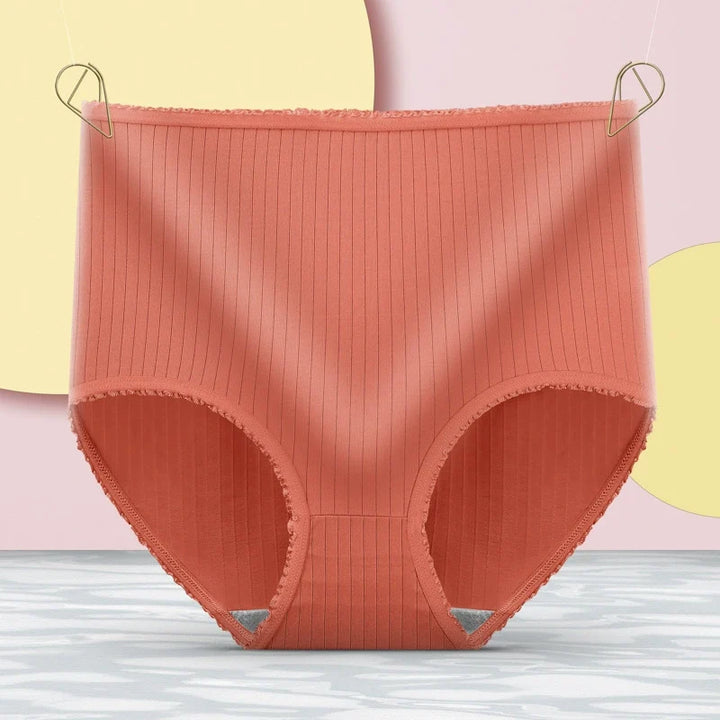 Buy 3 Get 3 Free Pack Plus-Size High-Waist Seamless-Trim Panties for Everyday Ease