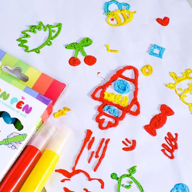 3D Puff-Up Art Pens – Turn Flat Drawings Into Touchable Art