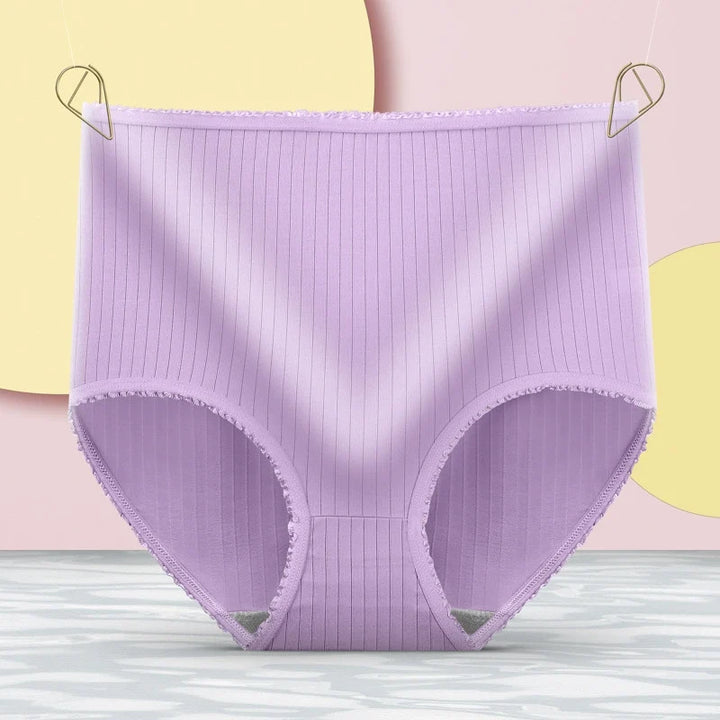 Buy 3 Get 3 Free Pack Plus-Size High-Waist Seamless-Trim Panties for Everyday Ease