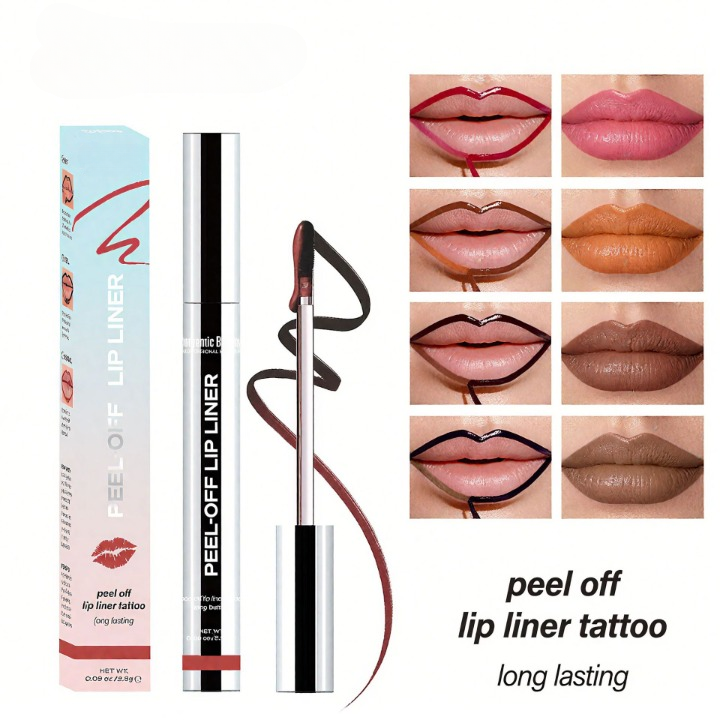 Peel-Off Lip Liner Stain, Long-Wear Smudge-Resistant Lip Color