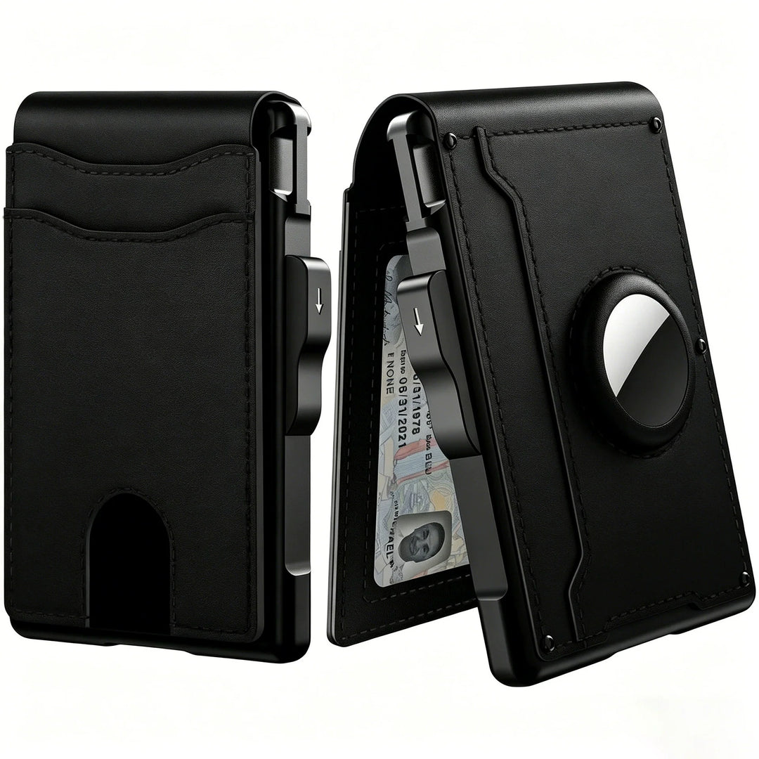 RFID-Blocking Bifold Wallet with Pop-Up Card Access
