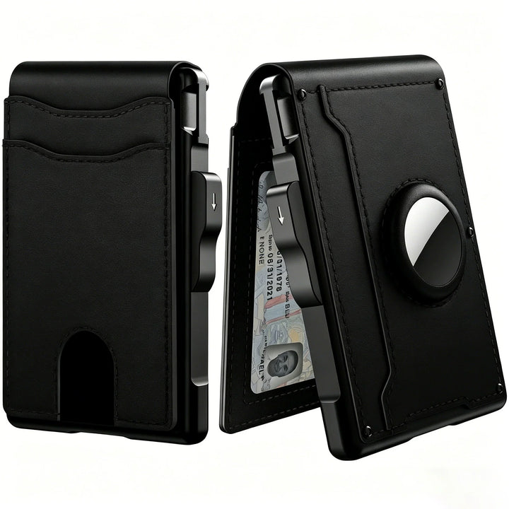 RFID-Blocking Bifold Wallet with Pop-Up Card Access