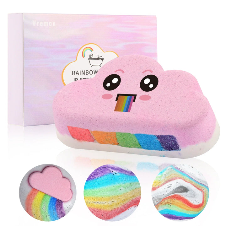 Kids Rainbow Bubble Bath Bombs – Moisturizing, Handmade