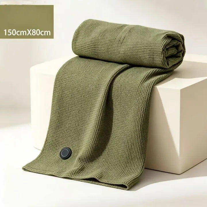 Heated Wearable Blanket with 3 Heat Settings – Hands-Free USB Warmth