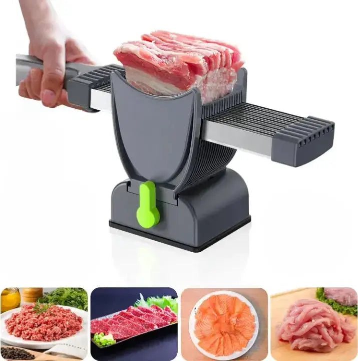 Precise 17-blade meat slicer – uniform professional slices - DHACTIVE
