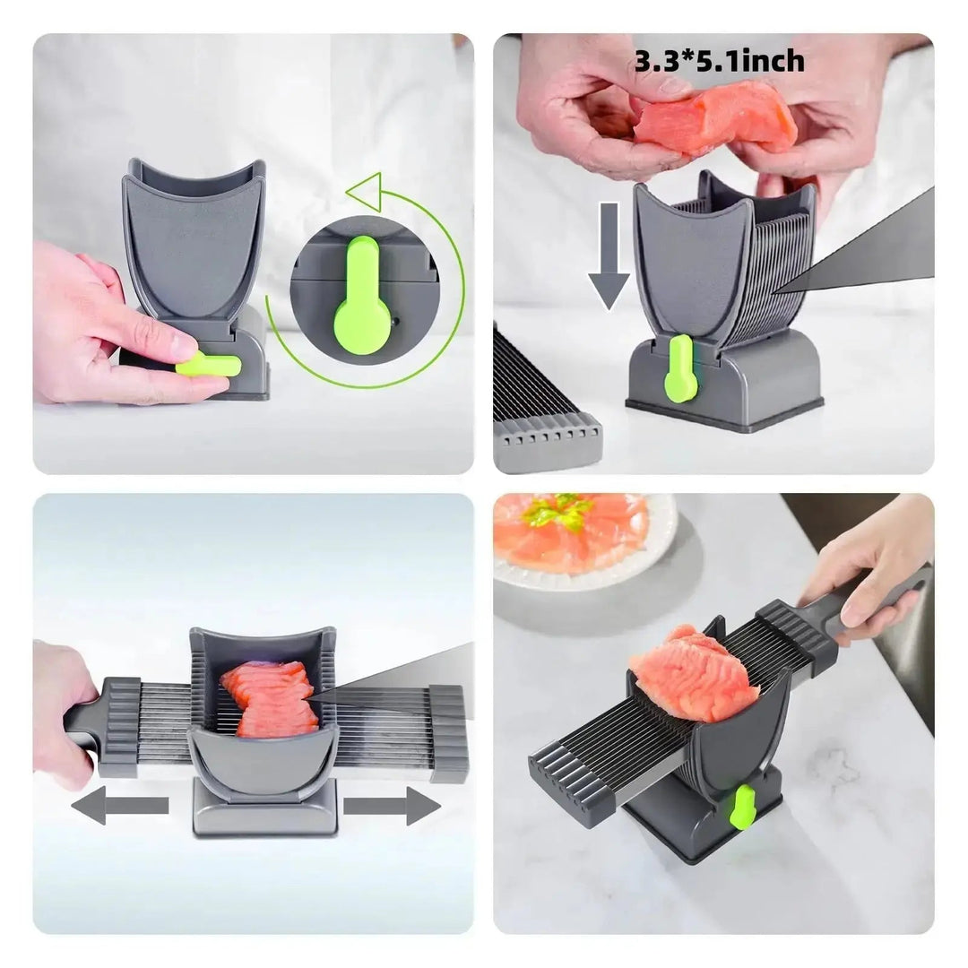 Precise 17-blade meat slicer – uniform professional slices - DHACTIVE 6